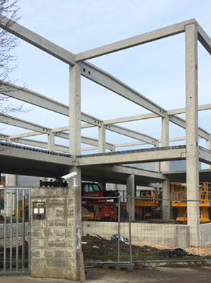 hard-concrete Pécsvárad Kresz és Fiedler csarnok